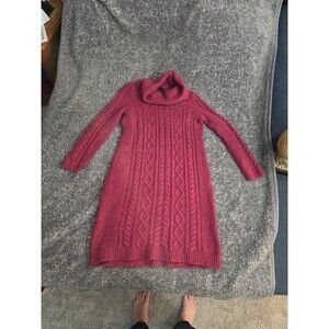 Talbots Petite Cable Knit Sweater Dress Petite Medium Pre-Owned